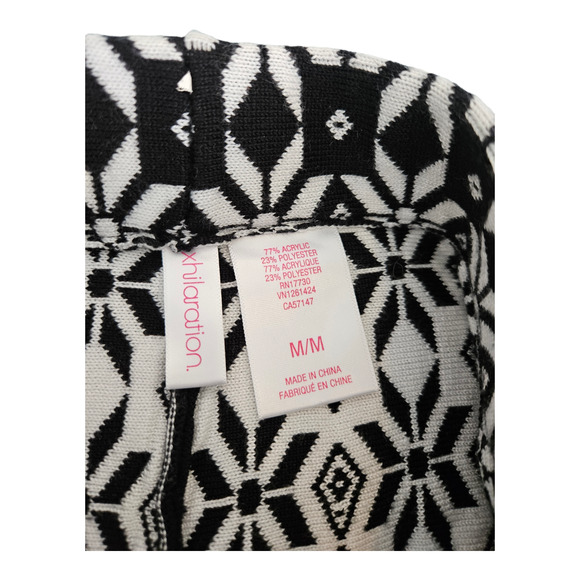 Xhiliration Medium Black and White Mini Skirt - Picture 3 of 7